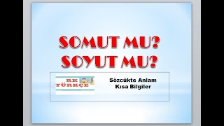 Somut mu, Soyut mu? | Sözcükte Anlam Kısa Bilgiler