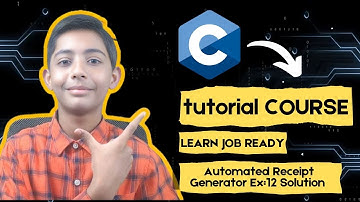 Automated Receipt Generator In C - Exercise 12 Solution: C Tutorial