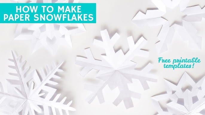 DIY Paper Snowflakes Template – Easy Cut-Out Decorations