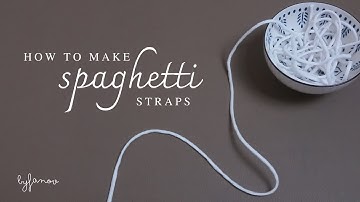 How to make spaghetti straps easily | no loop turner needed