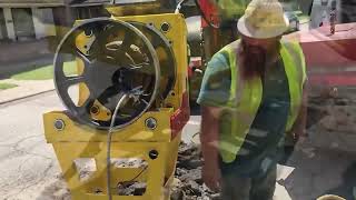 Lead Pipe Replacement with Kobus Pipe Puller with IRE in Indianapolis USA
