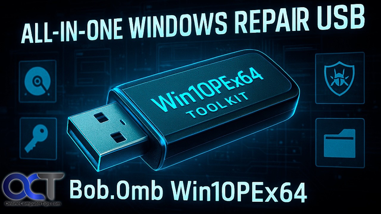 Набор инструментов на USB-накопителе для восстановления, ремонта и установки Windows | Bob.Omb Wi...