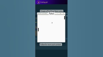 Create a Ping Pong Game Using Python #youtubeshorts #viral #programmer #shortvideo #trending