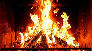 Cozy Fireplace 4K (12 HOURS). Fireplace with Crackling Fire Sounds. Fireplace Ambience