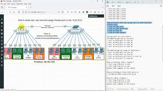 How to create vlan and assign access port & trunk port on Cisco switch screenshot 3