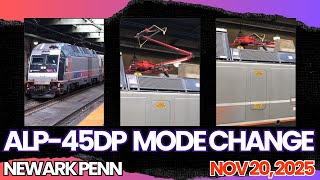 Mode from NYCページ ALP-45DP Mode Change @ Newark Penn: Raritan Valley Line Train 5123