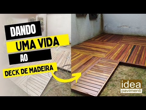 RESTAURAÇÃO DE DECK DE MADEIRA / DEIXE SEU DECK NOVO DE VOLTA