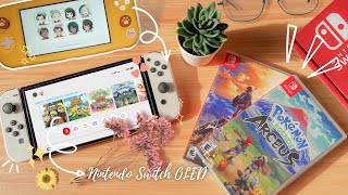 Unboxing the Nintendo Switch OLED (White) | Aesthetic Unboxing ✨