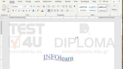 Insert an extra line on the displayed wordart, using the text TEST4U.