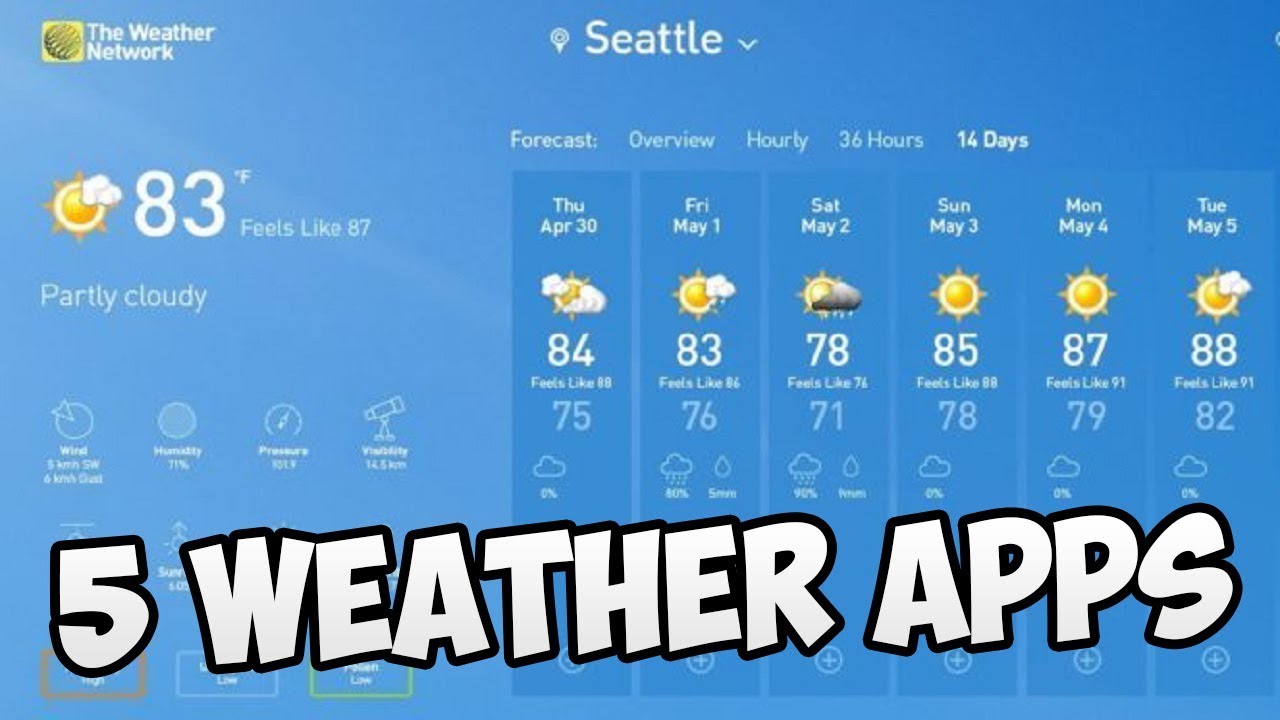 Top 5 Weather Apps For Windows 10 Youtube