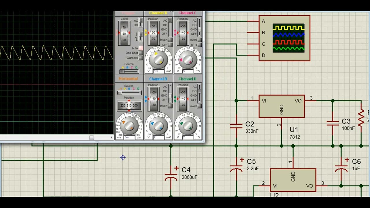 VIDEO 5 - DISEÑO DE FUENTE SIMETRICA ( LM7812 , LM7912)