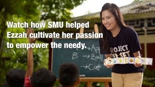Ezzah recalls how SMU helped cultivate her passion to empower the needy