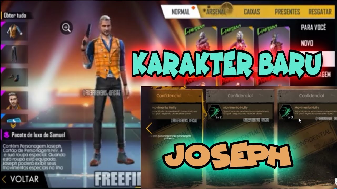 Karakter Baru Joseph Lebih Cepat Dari Kely Garena Free