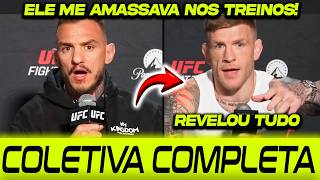FOI AMASSADO!🚨 ADVERSÁRIO DE RENATO MOICANO REVELA COMO FOI TREINAR COM O BRASILEIRO! COLETIVA UFC