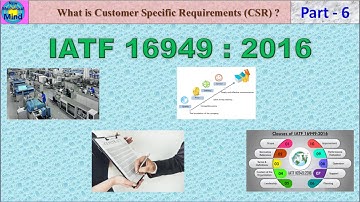 IATF 16949 2016  Part-6 | What is SOP, Customer specific requirement | New mechanical mind