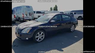 2004 Nissan Maxima Se | VIN 1N4BA41E54C860929