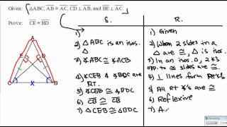 Geometry   Triangle congruence proof d (cpctc) part 1