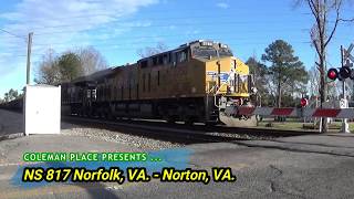 UP 2750 (GE ES44AC)  leads  NS 817