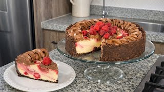Cheesecake De Frambuesa Y Chocolate