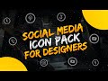 Social media icons pack for designers pixellab