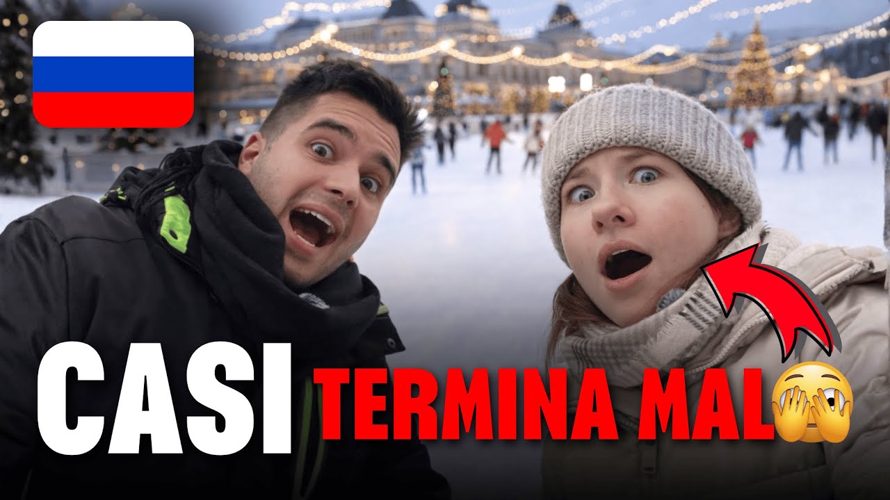 Мы пошли на самый красивый КАТОК в МОСКВЕ 🇷🇺… и всё чуть-ли не закончилось плохо 😳