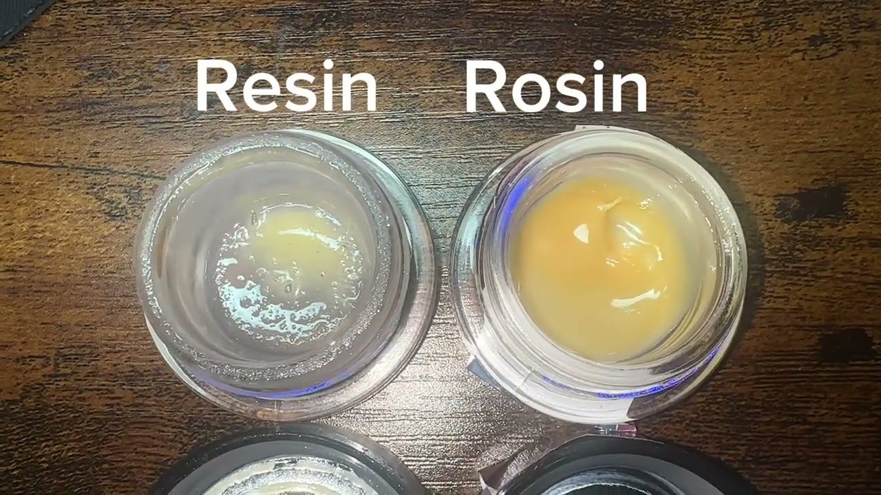 Live rosin vs Live Resin close up 