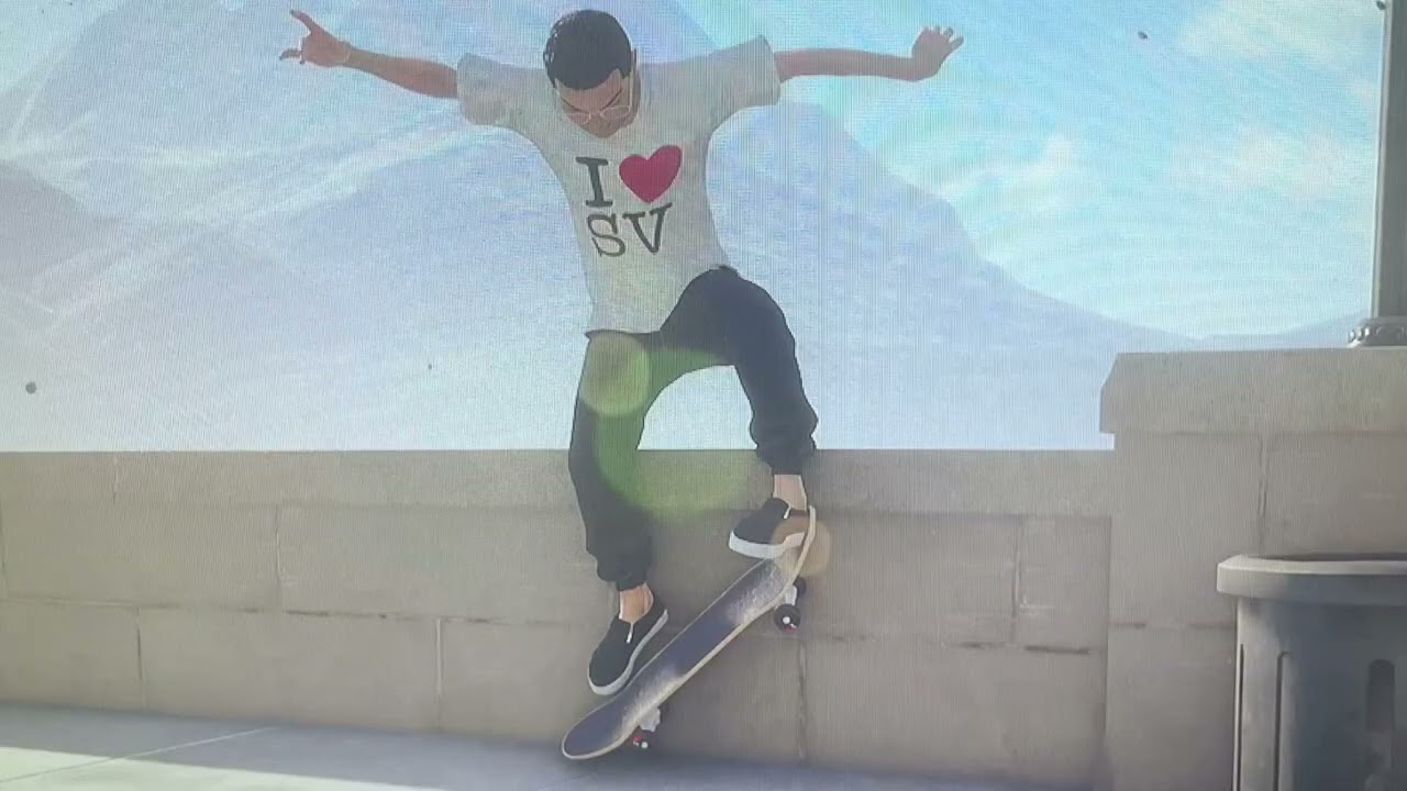 Skate. Switch heelflip over trash can photoshoot