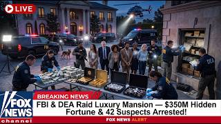 FBI & DEA Raid Luxury Mansion — $350M Hidden Fortune & 42 Suspects Arrested!