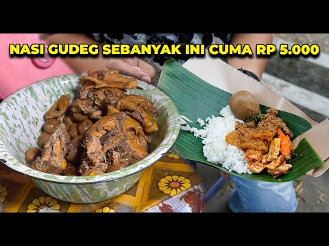 TERMURAH!! NASI GUDEG TELUR CUMA 5.000 SAMPE KAGET #kulinerjogja