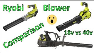 Ryobi Blower Comparison (bigger isn't better!)