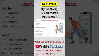 SQL vs NoSQL for E-Commerce 🛒 | Real Example #implovate