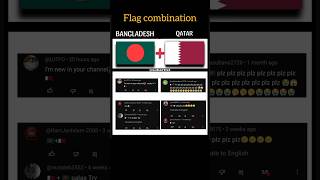 Bangladeshqatar Flag Combination. Sub Artist.
