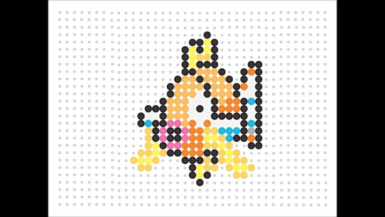 bead hama pikachu YouTube  Series Hama #5) Magikarp (Pokemon Bead