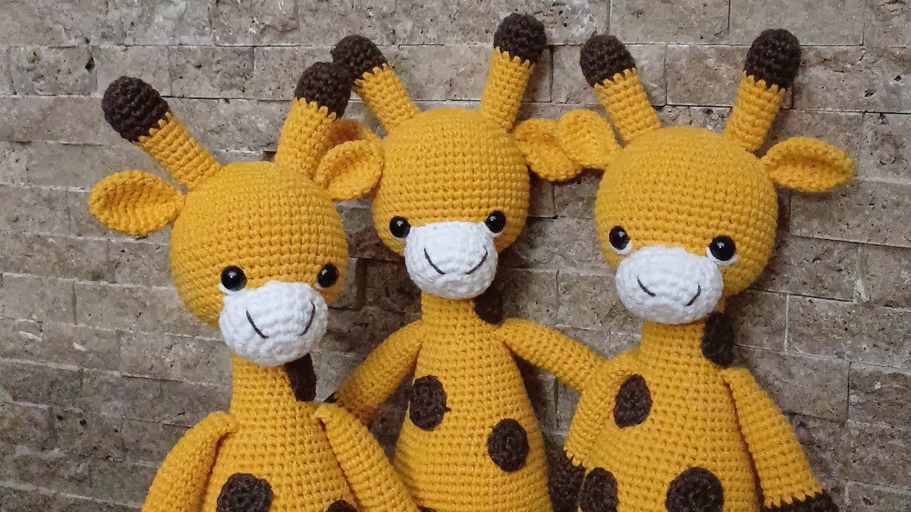 Amigurimi Zürafa Yapılışı 2.Bölüm ( Ayak-Kol-Boynuz-kulak-Burun ) #öneçıkar #knitting #handmade