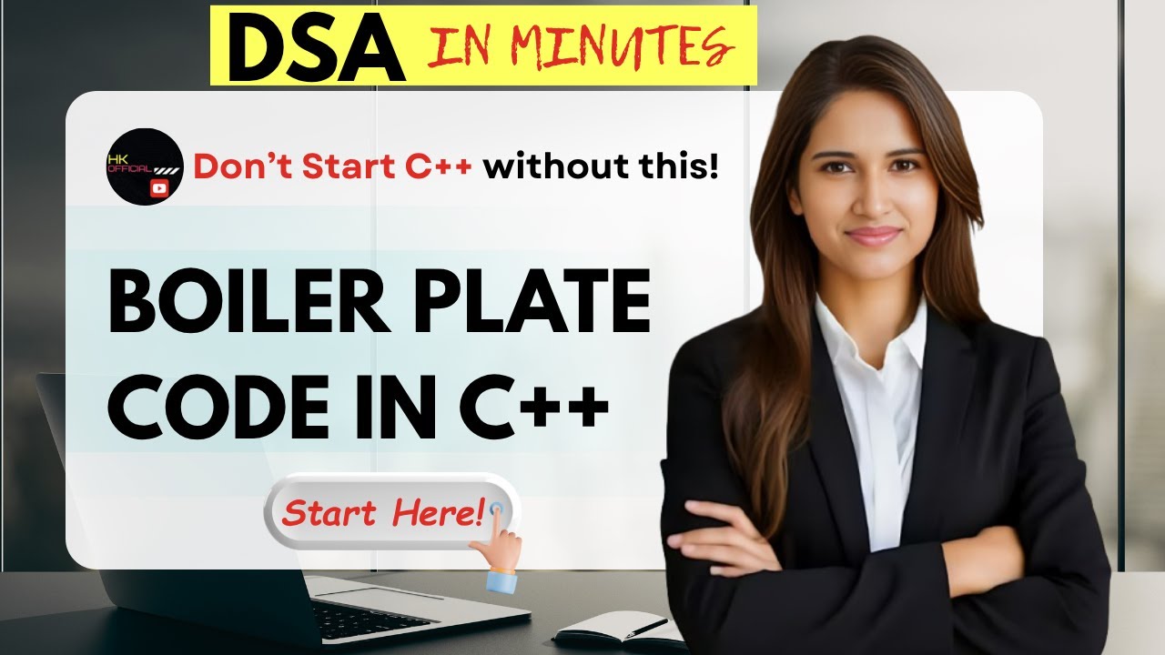 Write Your First C++ Program in 2 Minutes! (Boilerplate Explained ...
