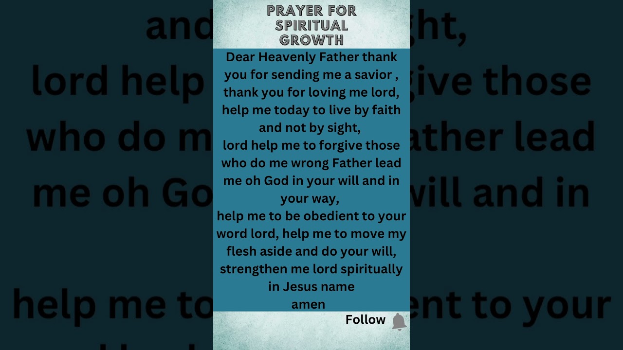 Pray this for spiritual strength 