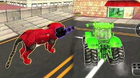 Tractor Robot Car Transform War : Car Robot Games - Android Gameplay