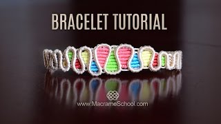 Drops Bracelet TUTORIAL by Macrame School