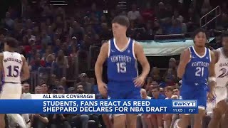 WATCH | Students, fans react as Reed Sheppard declares for NBA Draft