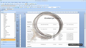 Crystal Reports Tutorial - Les 9: Opmaken Rapporten / Formatting Reports
