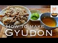 GYUDON | Japanese Singing Cooking Man’s Donburi Recipes