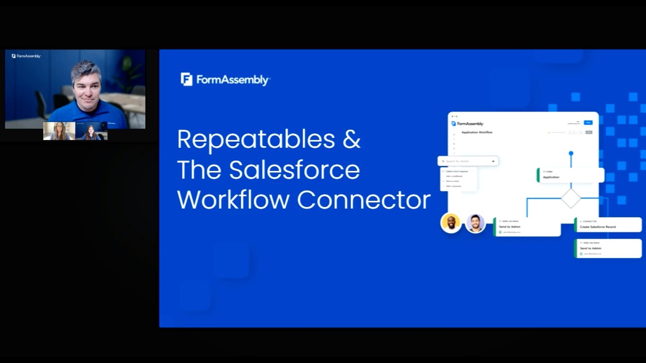 Using Repeatable Sections with the Salesforce Workflow Connector