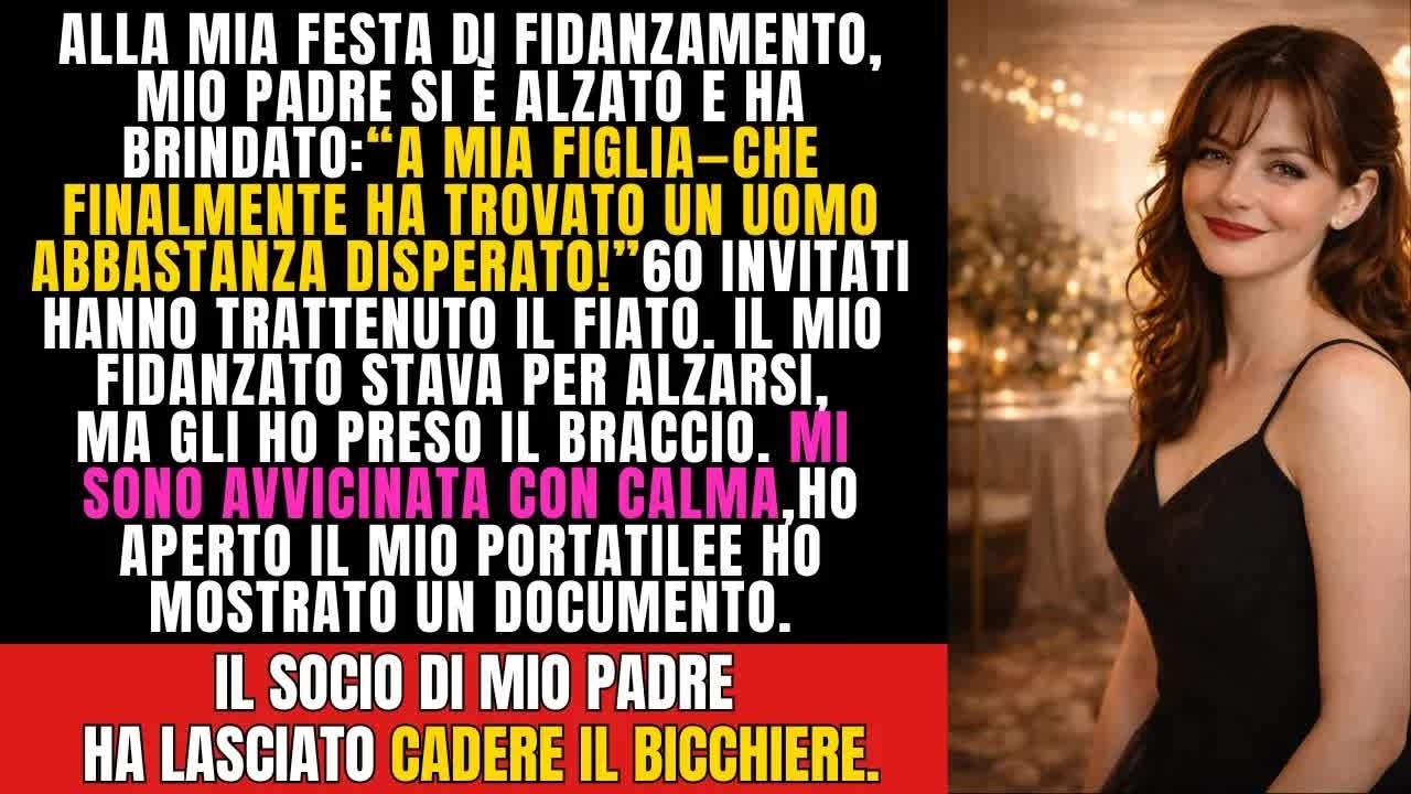 Mio padre brindò： ＂Nessun uomo la vorrebbe＂ al mio fidanzamento—Non sapeva cosa avevo scoperto