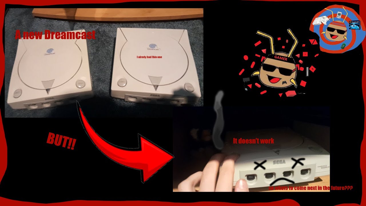 I bought a second Dreamcast. But, It's broken!