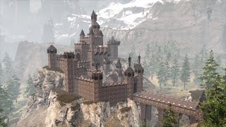 CONAN EXILES building - how to build a castle on the rock [timelapse] PEOPLE OF THE DRAGON