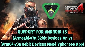 Modern Combat 4: Zero Hour v1.2.3e Gameplay Test in Android 15 (60 FPS)