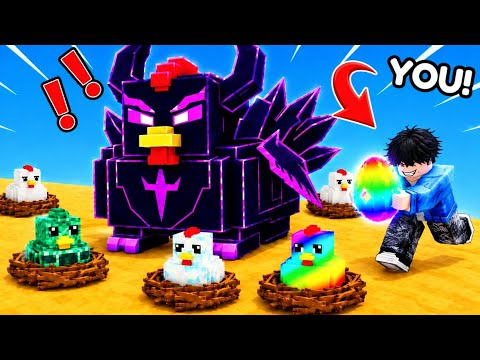 I STOLE THE BIGGEST CHICKEN EGG IN THIS VIRAL ROBLOX GAME 😱 - ROBLOX INDONESIA