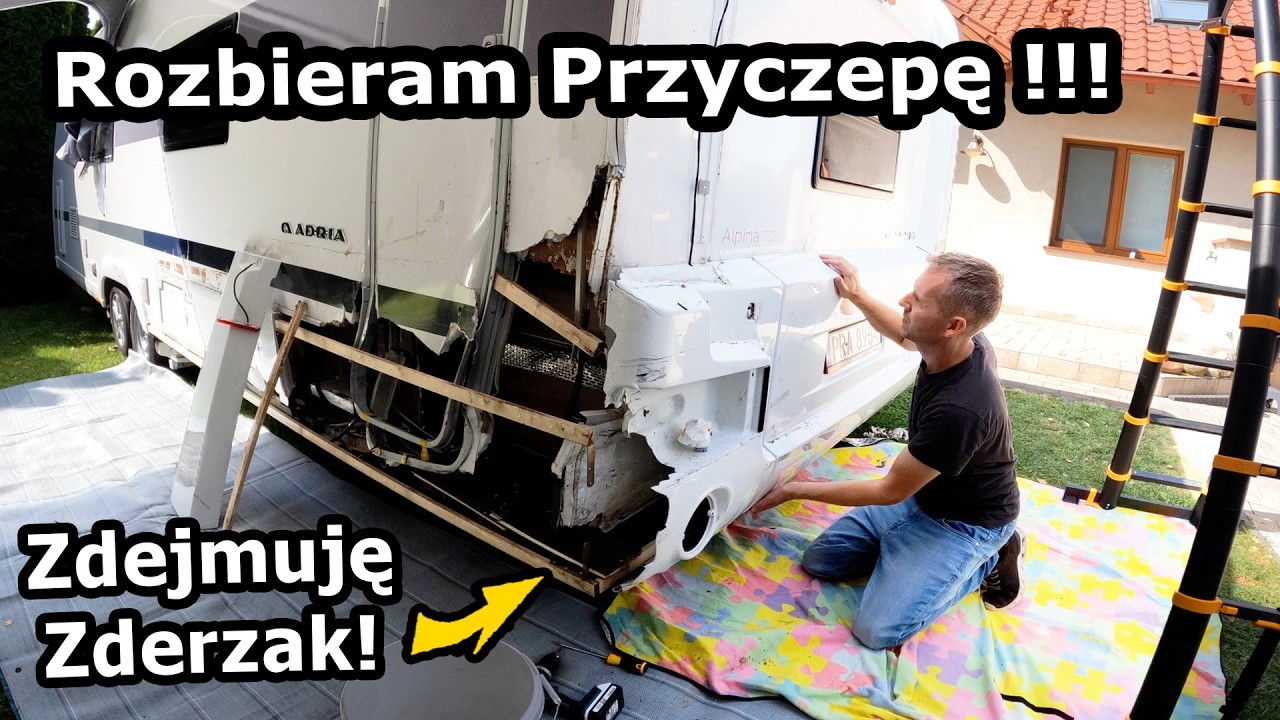 Pierwszy Dzie Naprawy Przyczepy Kempingowej Zdejmuj Drzwi I pierwszy-dzie-naprawy-przyczepy-kempingowej-zdejmuj-drzwi-i
