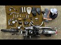 [増車]コツコツ集めたガラクタパーツを組み立てて走り出すニューバイクA Panhead assembled from parts collected bit by bit, now running