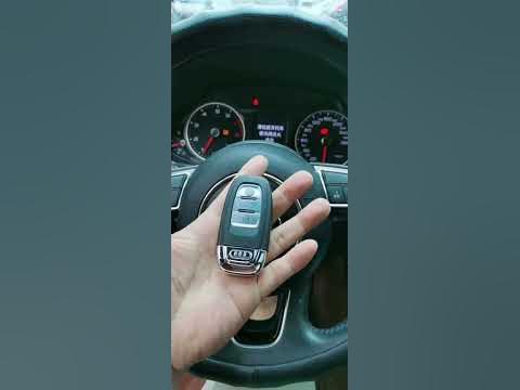 Audi Q5 push button start remote engine start keyless entry - YouTube
